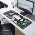 thumbnail image 2 of Functional & Cute Garden Flowers Mouse Mat - Soft to the Touch, Non-Slip Rubber Base, Easy to Slide, Splash Resistant, Portable, Personalized Design, Ideal for Computers, 31.5x11.8 Inch, 2 of 7