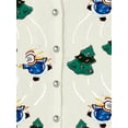thumbnail image 4 of FOCUSNORM Women Christmas Knit Cardigan Long Sleeve Button Closure Embroidery Snowman Tree Casual Sweater, 4 of 9