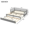 thumbnail image 6 of Tcbosik Twin Or Double Twin Daybed With Trundle,Gray, 6 of 9
