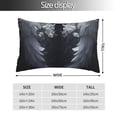 thumbnail image 2 of KLL Elegant Feathered Floral Wings Pillow Covers Envelope Closure,Super Soft and Cozy Fuzzy Fleece Pillow Case Cover, 2 of 5