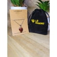 thumbnail image 6 of Natural Handmade Crystal Necklace Silver Tone Mahogany Obsidian Pendant Necklace, 6 of 8