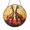 Acrylic 3.5 Inch, variant on Safari Giraffe Pair Stained Glass Style Suncatcher – Window Decor