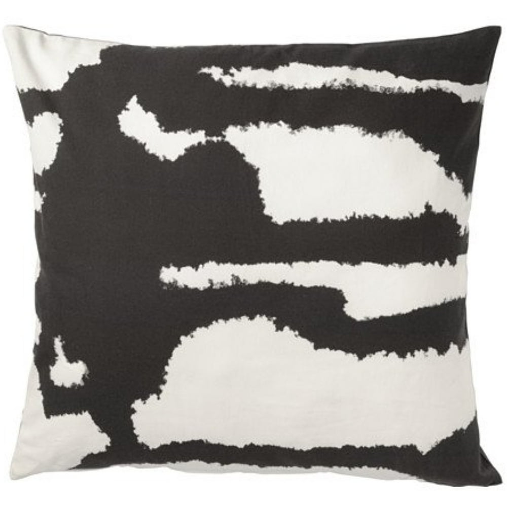 Ikea Cushion cover, black , gray 26x26