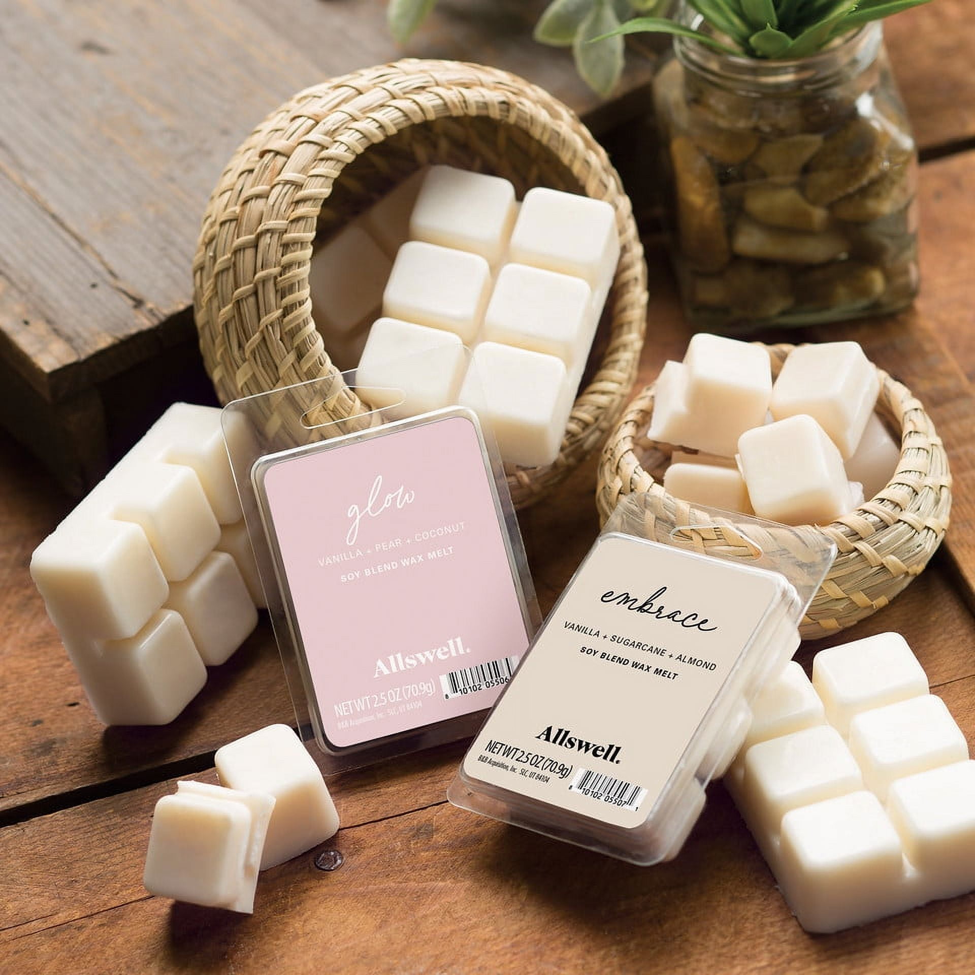 Allswell 6 Cube Wax Melts, Embrace (Vanilla+ Sugar Cane + Almond