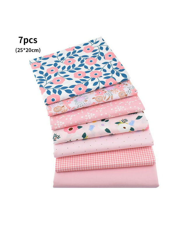 Cotton Printed Flower Fabric Cloth Sewing Patchwork Cloth Clothes Making Material, 25x20cm