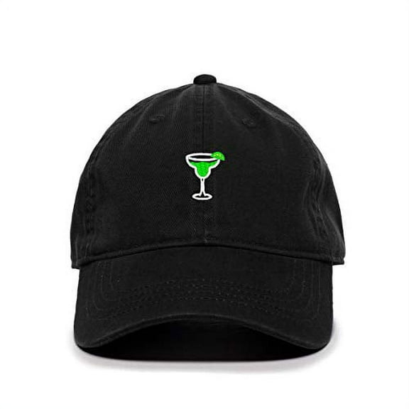 Tech Design Margarita Baseball Cap Embroidered Cotton Adjustable Dad Hat Black
