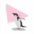 thumbnail image 2 of Great Art Now Minimalist Penguin, Girls Part III by Color Me Happy, Framed Wall Art, 14W x 14H, 2 of 3