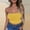 Yellow, variant on Ayfxijin Bras for Women,Women's Solid Color Lock Sleeveless Strapless Solid Color Top