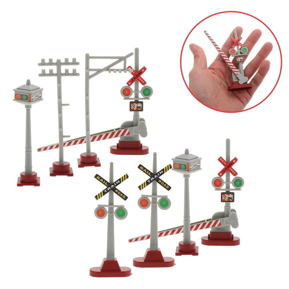 Raindrops 8pcs Model Train Traffic Lights Assorted Color for Miniature Signal Light Enthusiasts