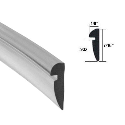 Clear 7/16" Wide Glazing Spline - 18 ft Roll