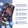 thumbnail image 2 of 12 Oz Coffee Travel Mug with Lid, Double Wall Vacuum Bright Floral Reusable Stainless Steel Water Bottle Leak Proof Insulated Hot Cold Coffee Cup Gift for Women(1pcs), 2 of 5