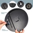thumbnail image 3 of Minkissy Black LED Digital Wall Clock with Large Numbers Humidity Temperature Week Display Remote, 3 of 7