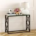 thumbnail image 4 of Evelyn&Zoe Dixon 42" Wide Rectangular Console Table, Blackened Bronze, 4 of 7