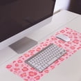 thumbnail image 4 of Pink Leopard Gaming Mouse Pad for Desk, Kawaii Extended Large Leopard Print Mouse Pad, Pink Mousepad XL, Cute Cheetah Mouse Pad, Long Big Mouse Mat, Leopard Decor Stuff Accessories, 31.5 X 11.8 Inch, 4 of 5