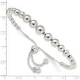 thumbnail image 2 of Sterling Silver Graduated Beads Adjustable Bracelet (8.5 X 0.9) Made In Italy qg4548-8.5, 2 of 5
