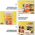 thumbnail image 4 of 1 organizador de huevos para refrigerador, transparente, para guardar huevos., 4 of 6