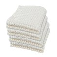 thumbnail image 1 of Gilden Tree Toalla Tipo Gofre De Secado Rápido, Exfoliante Fina, Paquete De 4 Paños Para Cara Y Cuerpo, Estilo Moderno (Crema), 1 of 5