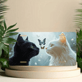 thumbnail image 6 of 1 Pcs 2D Flat License Plate Covers & Frames, Two Cats with For Decorative Front, Waterproof For Decoration Aluminum License Plate Covers & Frames Cover For Men Women, 12" X 6", 6 of 7