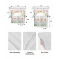 thumbnail image 5 of Pink Yellow Spring Floral Swag Curtains for Living Room/Bedroom Windows, Watercolor Summer Botanical Kitchen Curtains and Valances Set 36 Inch Length, Light Filtering Swags Valance Curtain Panels, 5 of 5