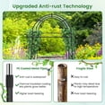 thumbnail image 4 of generic Garden Arch Trellis for Climbing , 7.5FT Tall  Support Archway with PE Coated Metal Structure for Climbing Vine/Vegetables/Fruit/Flower, Outdoor Cucumber Trellis for Raised Bed, 4 of 9