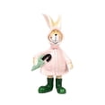 thumbnail image 2 of Luxcidy Easter Bunny Resin Collectibles, Spring Figurine Ornaments, Premium Tabletop Decor, Decorative Accents for Shelf Display Mantel and Holiday Home Decor (C), 2 of 6