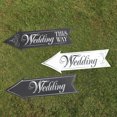 thumbnail image 2 of 1 Set Wedding Signs Printing Wedding Directional Road Signs with Stand Rods, 2 of 9