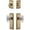 Vintage Brass, variant on Grandeur 828941 Fifth Avenue Solid Brass Single Cylinder Keyed Entry Knobset And Deadbolt