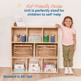 thumbnail image 4 of ECR4Kids Streamline 8-Compartment Storage Cabinet, 36in, Natural, 4 of 9