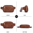 thumbnail image 4 of HKCLUF Belt Bag for Women,Vegan Leather Everywhere Crossbody Bags for Women Men Trendy Waist Bag with Adjustable Strap, 4 of 10