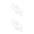 thumbnail image 3 of braveheart Travel Portable Toothbrush Storage Box Plastic Lightweight Clear Toothbrush Holder Organizer Case by clear 2Set, 3 of 6