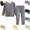Gray, variant on YOUYEDIAN Base Layer Foy Boys Warm 2 Piece Fleece Lined Thermal Underwear Set Fall Winter Long Sleeve Crewneck Tops Kids Comfy Soft Pants