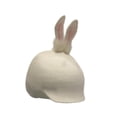 thumbnail image 1 of Funda para casco de esquí, divertida, gorro de punto, accesorio para casco de snowboard y esquí. Oreja de conejo blanca, 1 of 9