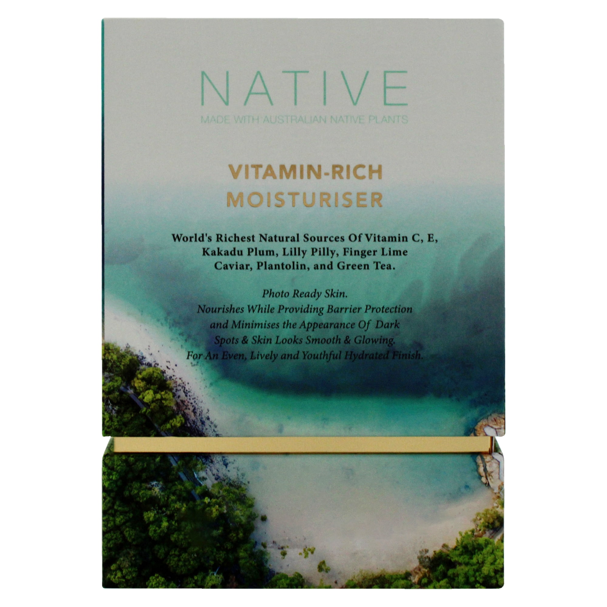 Klara Cosmetics Native Vitamin Rich Moisturiser, Face Moisturizer, 1.69 oz