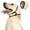 Brown, Medium, variant on Sulaicai Adjustable Dog Noise Cancelling Ear Wrap, Soft Calming Ear Muffs for Fireworks Thunderstorms, Comfort Pet Ear Protection Hood for Grooming Bathing Swimming (Pink, Small)