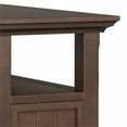 thumbnail image 5 of Simpli Home Acadian 14 inch Wide Solid Wood Transitional Narrow Side Table with Drawer in Brunette Brown, 5 of 13