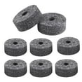 thumbnail image 2 of 8 Pcs Drum Cymbal Felt Pads Set Replacement Parts Black Accessory, 2 of 8