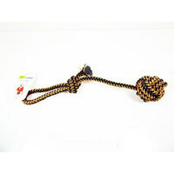 Rope Knot Ball for Dogs Tug & Throw Toys Assortment Dog Toy Orange