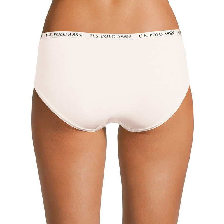 U.S. Polo Assn. Women's Microfiber Hipster Panty Underwear, 3-Pack, Sizes  S-3XL