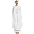 thumbnail image 2 of LiiYii Women's Greek Dress Robe Ancient Grecian Roman Queen Toga Maxi Gown Adult Party Fancy Dress Up White XL, 2 of 6