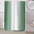 thumbnail image 5 of Fabric Shower Curtain Abstract Ombre Hunter Green and White Gradient Shower Curtains with 12 Hooks Waterproof Machine Washable Bath Curtains for Bathroom, 36 x 78in, 5 of 6