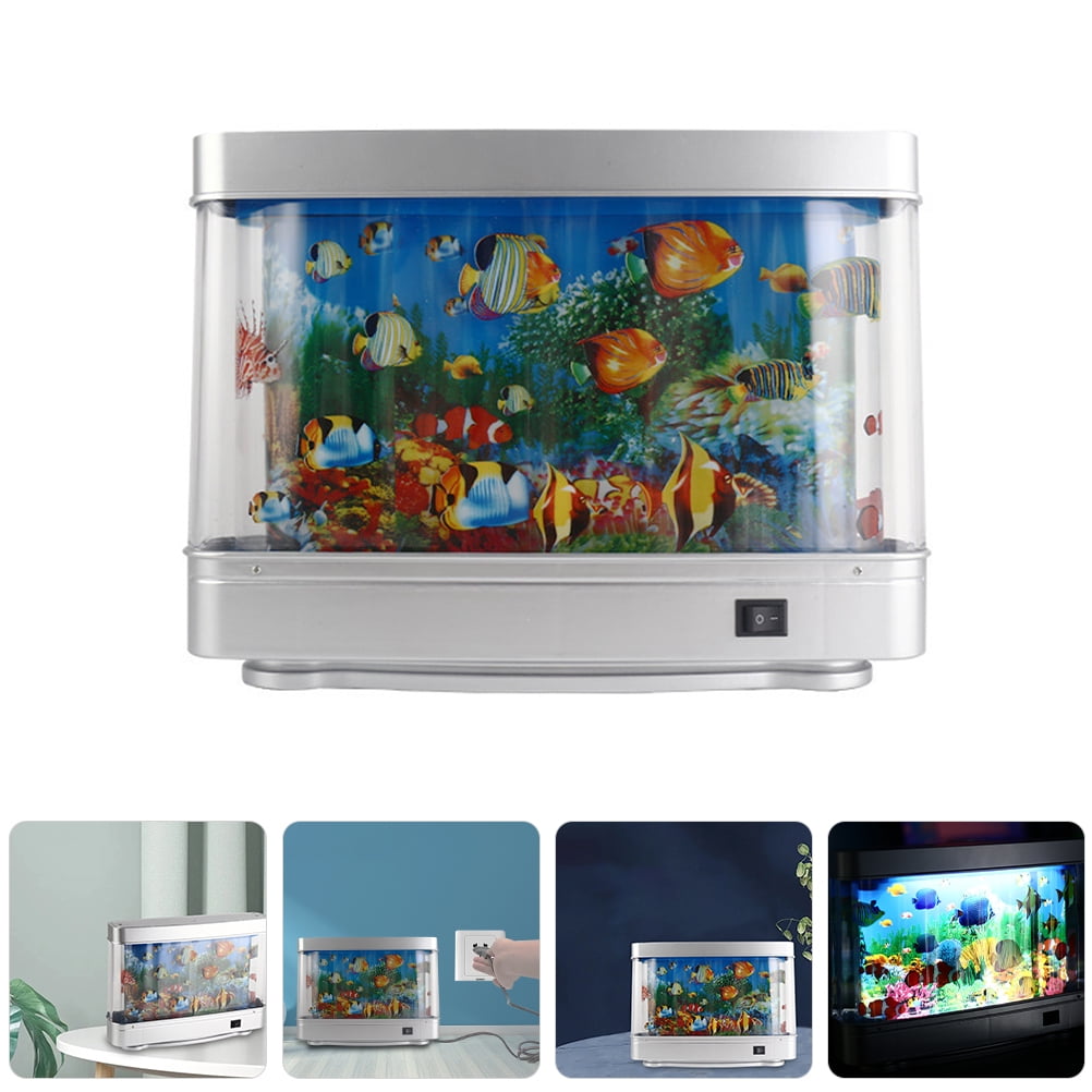 Fake Aquarium Decorative Lamp Artificial Tropical Fish Tank Motion Night Light Virtual Moving Imitating Ocean