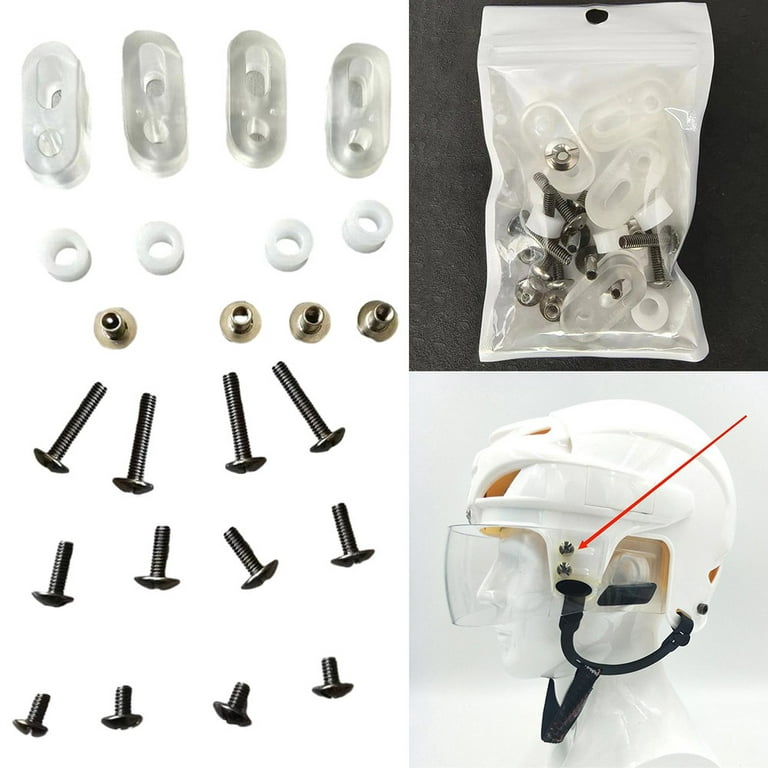 Ice Hockey Helmet Repair Kit Screw With Nuts Goalie Helmet Visors Fastener