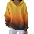 thumbnail image 3 of Jsaierl Women's Ribbed V Neck Hoodies Sweatshirts with Drawstring and Kangaroo Pocket Comfortable Casual Everyday Tops S-2XL, 3 of 6