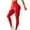 Red, variant on UAMVSH Seamless Butt Lifting Leggings for Women High Waist Workout Yoga Pants Compression Ribbed Tights