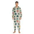 thumbnail image 5 of Adult Christmas Onesie Cute Cartoon Elephant Adult Zipper One-Piece Pajamas Unisex Pajamas with Pockets, 5 of 6