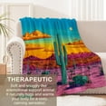 thumbnail image 3 of Cactus Blanket for Kids Adults, Cactus Gifts Flannel Throw Blanket, Cactus Decor Lightweight Warm Soft for Sofa Couch Bed Living Room Office 40" x 50", 3 of 6