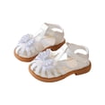thumbnail image 6 of KPOPLK Girls Sandals for Kids Athletic Sport Sandals Outdoor Open Toe Summer Shoes for Toddler/Little/Big Kids Size 6.5,White, 6 of 6