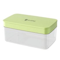 Ice Cube Tray with Lid & Bin,Multi-layer Plastic Ice Box,Plastic Ice Cubes for Drinks BPA Free,Refreezable Square Ice Cubes for Water Bottles,Whiskey,Vodka,Coffee,Cocktails,Beer or Wine