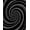 Black, Pattern 2, variant on ODIKA 4' x 6' Machine Washable Non-Slip Area Rug, Op Art Wave High Traffic Rug, Black, 389990