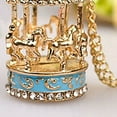 thumbnail image 6 of harmtty Sweet Enamel Carousel Merry Go Round Horse Charm Pendant Sweater Chain Necklace, 6 of 6